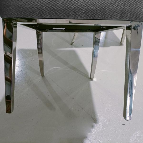 Gloss Lux Modern Upholstered Dining Chairs , Stylish High Back Fabric Dining Chairs