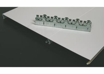 Em linha reta/chanfrou a borda S - cor de alumínio dada forma do teto RAL da tira para o aeroporto