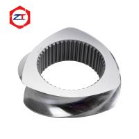 Extrusor de tornillo gemelo que transporta el elemento Flighted triple para realizar la transmisión moderada Cr12MoV