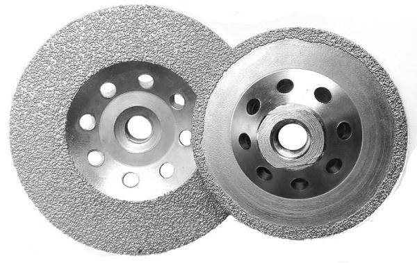 Vacuum Brazed Diamond Cup Wheel For Concrete Stable Performance With Thread Arbor