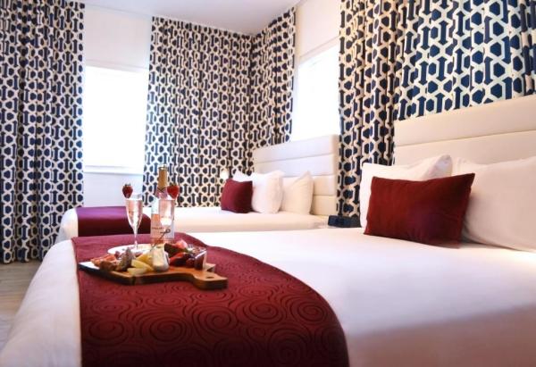 Lae hotel style apartment space saving furniture of Upholstered single bed with Lounge chaise sofa and wood table