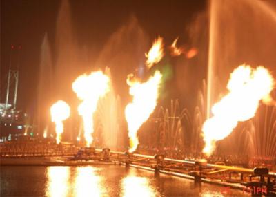 Brilliant Fire And Water Feature With Flame Nozzle For Open Space 2 Years Warranty
