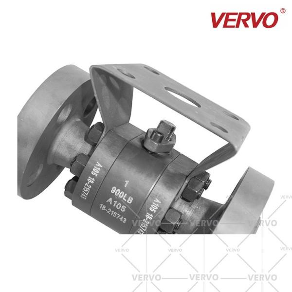 DN25 A105N 900LB 1inch Metal Seated Ball Valves For High Temperature Bare Stem Ball Valve