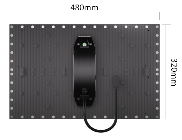 VerditerColor Indoor Flexible Screen Soft Led Module P2.5 480*320*5.8mm Wave Shaped Ultra Thin