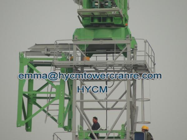 10 t P160-6020 Guindaste de torre topless 60m Boom 2,0t Carga final sem cabeça