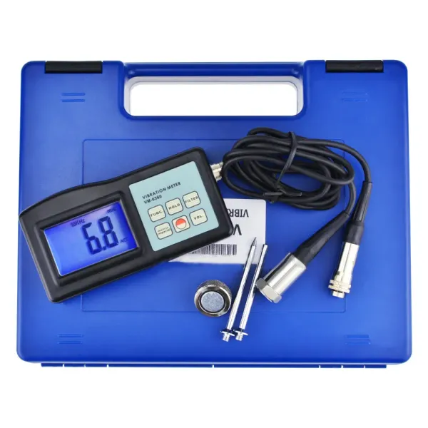 VM-6360 Digital Vibration Meter with ISO 2954 Compliance RS-232 and Bluetooth Data Output for Precise Vibration Analysis