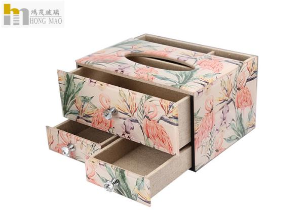 Beautiful Decorative Tissue Box / Tissue Storage Box For Office Lightweight