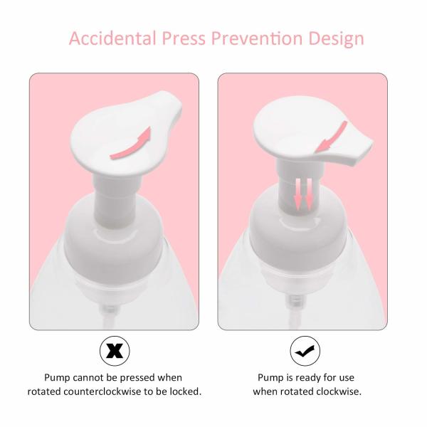 Прозрачные 300мл опорожняют бутылки насоса пены для Клеансерс ухода за лицом шампуней