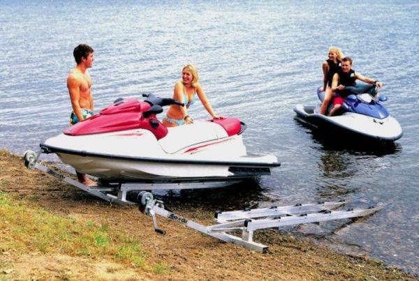 aluminium long boat trailer supplied by China original factory