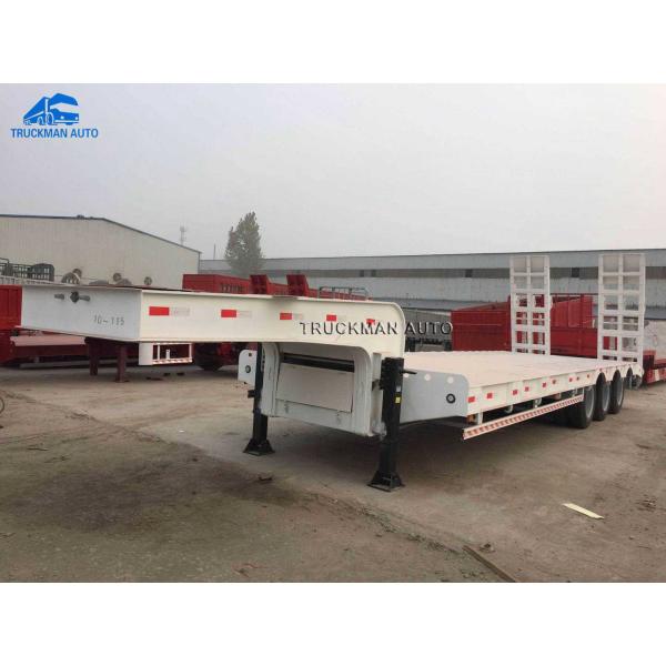High Strength Steel 3 Axle 50 Tons Lowboy Semi Trailer