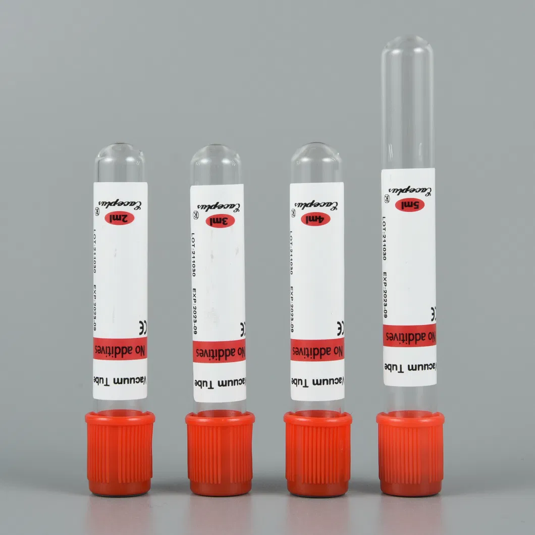Siny Factory Direct Disposable Vacuum Blood No Additive Tube Collection Tube System with ISO 13485