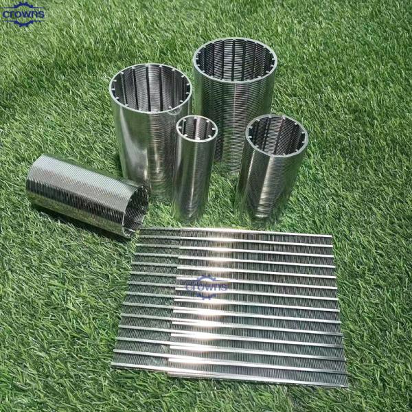 Johnson Wedge Wire Continuous Slot Filter Tube SS304 клинная проволока с экраном Джонсона для фильтрации барабана