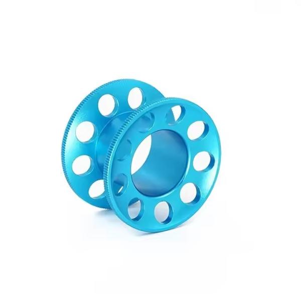 Small Lightweight Dive Line Reel Aluminum Alloy Frame 15M For Snorkeling Diving