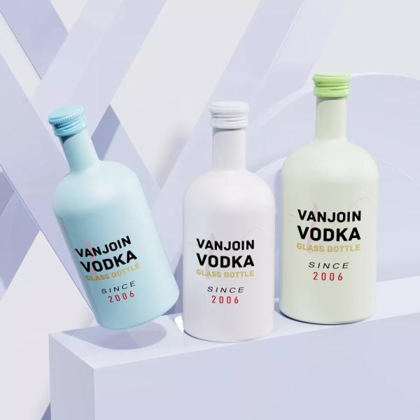 375ml 500ml 750ml Whisky Vodka Rum Olive Oil Baijiu Glass Bottle with Cork Sealing Type