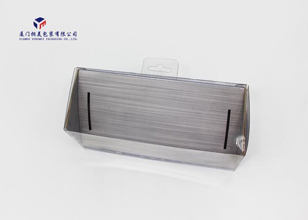 Sport Products Clear PVC Custom Plastic Box Packaging Side Ends Open 18.3X6X7cm
