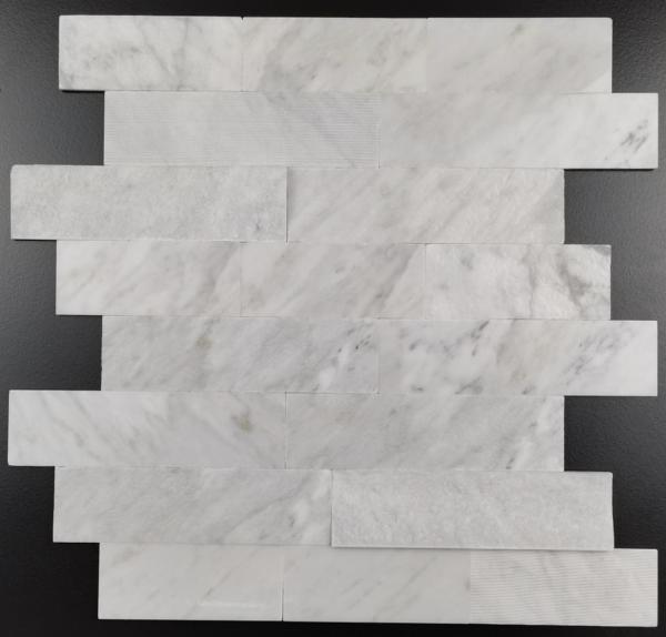 4mm Natural Stone Mosaic Tiles 300x300mm Glossy Rustic