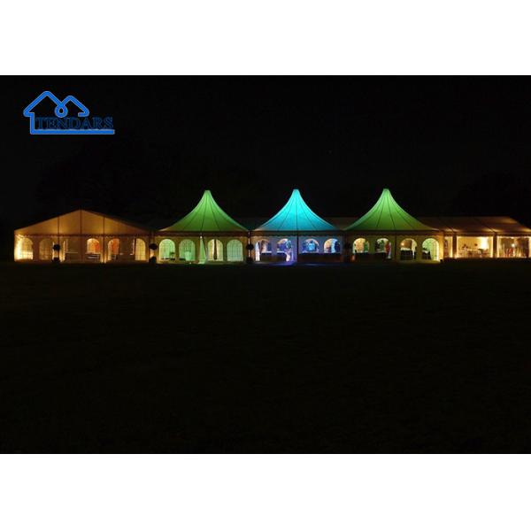 Anchored BBQ Party Marquee Tents Hard-Pressed Aluminum Double-Layer Roof Grand Canopy Structure