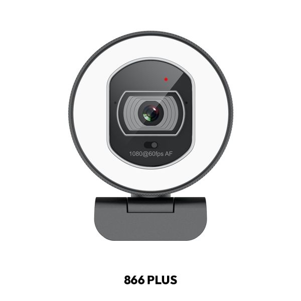 Touch Ring Light Auto Focus Webcam USB Web Camera With Remote Control