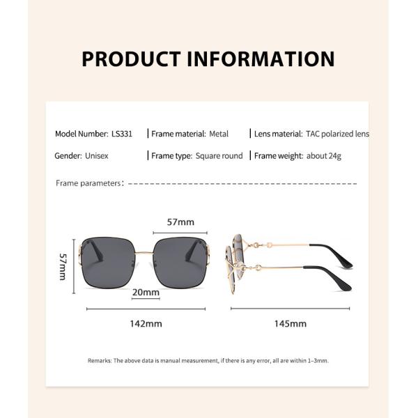 Квадратные солнечные очки рамки металла подгоняли виски изогнутые логотипом