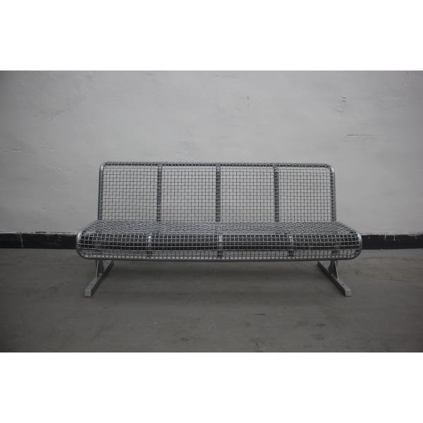 Уличный парк Наружные металлические скамейки Мебель со спиной свободно стоящая