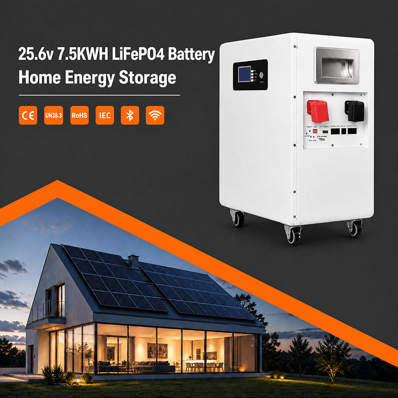 7.5KWh 25.6V 314Ah LiFePO4 Split Battery NK005 | Integrated Intelligent BMS | CAN | Off-Grid Solar Energy Storage System for