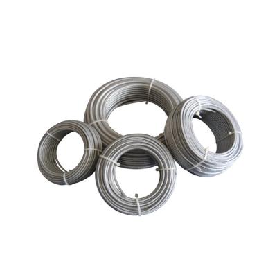 2.5-3.5mm câble en acier enduit de plastique 3mm-10mm fil de calibre 7X7 7X19