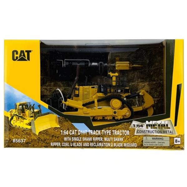 Diecast Masters D11 Bulldozer Engineering Truck Alloy Model 85637 with Accessories 1:64 Scale