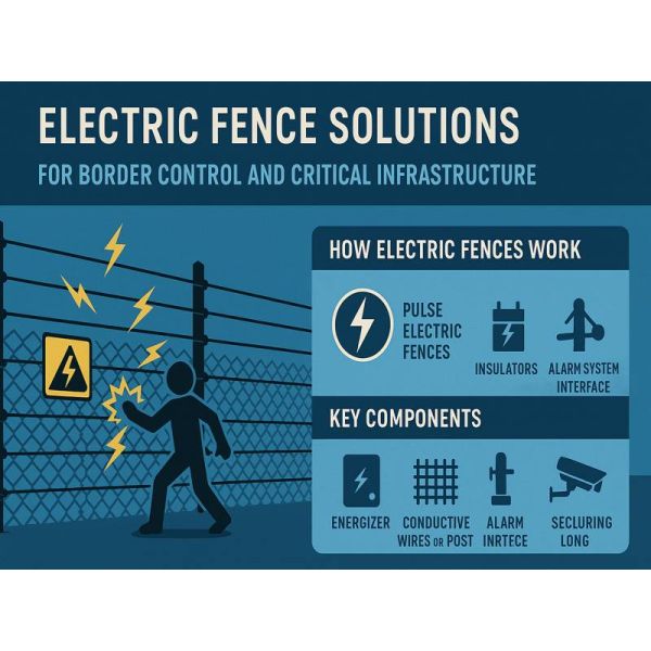 Easily Assembled Nature Wire Pulse Electric Fence Intrusion Alarm System For Safety Protection