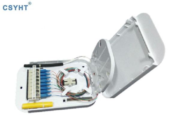 SC APC Iso9001 FTTH Fiber Optic Terminal Box 12FO Wall Mounted Termination Box