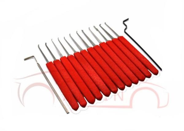 Un kit de serrure de haute qualité de 12 pièces. L' acier inoxydable durable gère facilement les différents types de noyaux de serrures.