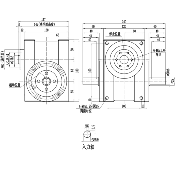 DF Series Free Stop Cam Indexer with Flange-mounted Design for Enhanced Stability and Wide Mounting Surface
