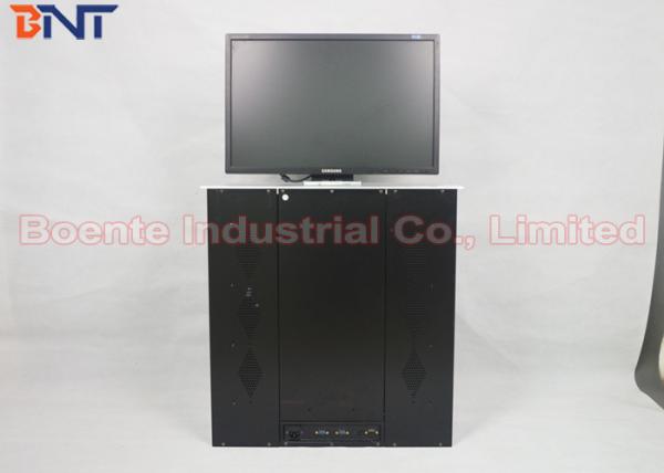 22 Inch Aluminum Alloy Brushed Panel LCD Motorized Lift With RS232 Central Control Sliver