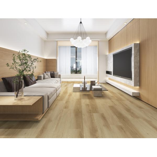 GKBM FT-W29142-5 Eco-friendly Antibacterial Fireproof Unilin Click Light Brown Jump Color Oak Wood Grain SPC Flooring