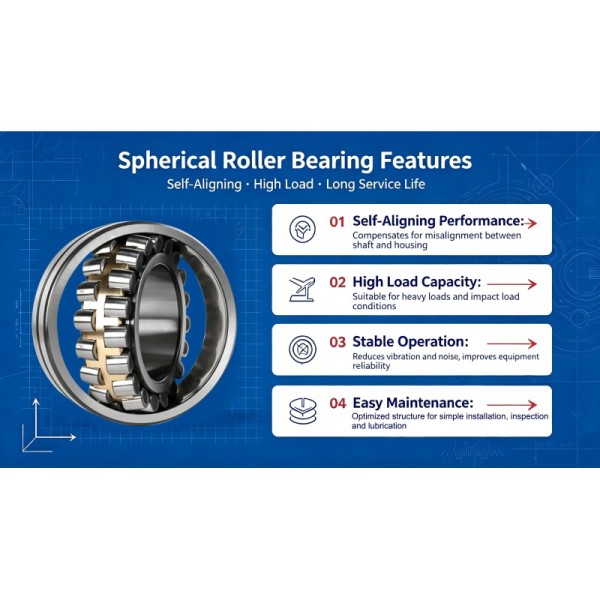 Hot Selling Spherical Roller Bearing 22311CA/W33 53611 55*120*43mm Crusher Spherical Roller Bearing