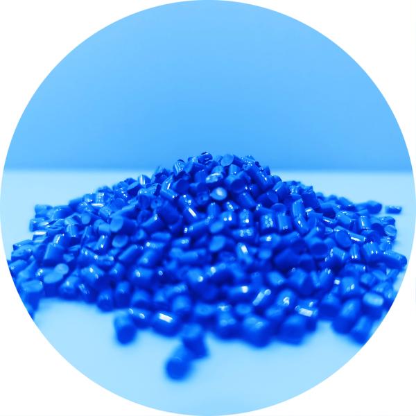 Пигментируйте LDPE концентрации 20% голубой Masterbatch для полиэтиленовых пакетов