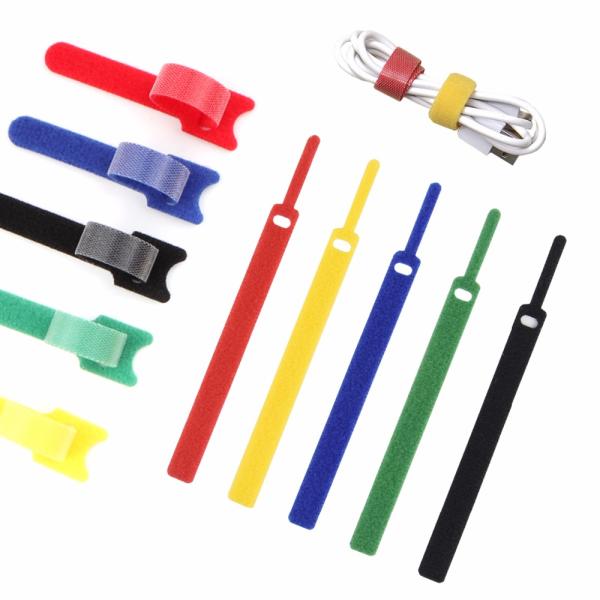Multicolor Reusable Cable Management Ties 150mm Electrical Cable Accessories Straps