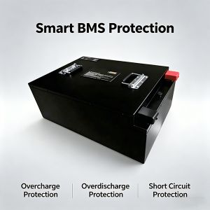 72V 100Ah LiFePO4 Battery Pack with 1500 Cycles and High-current BMS for Electric Bicycles and Scooters
