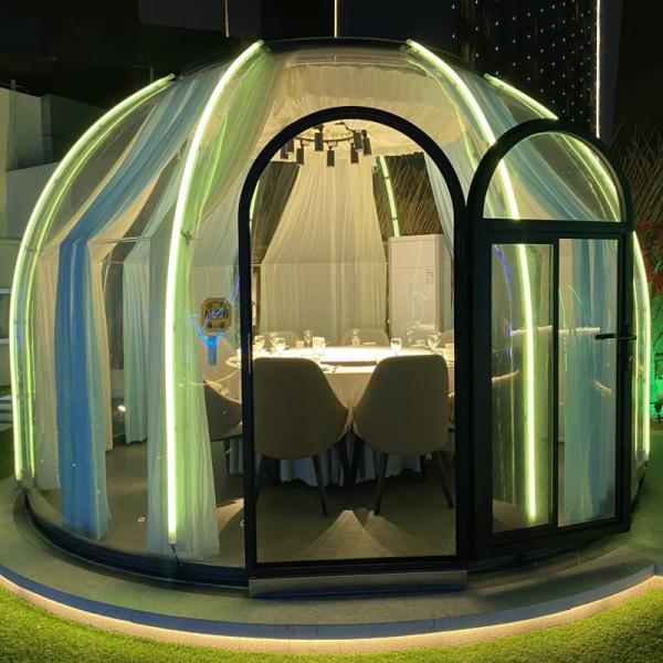 Transparent Clear PC Dome Ho Igloo Bubble Tent REACH Compliant
