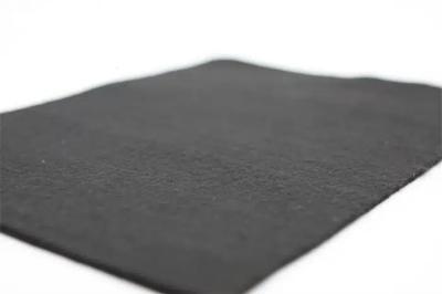 Black Color Staple Fiber Nonwoven Polypropylene Geotextiles 155g Foundation Reinforce