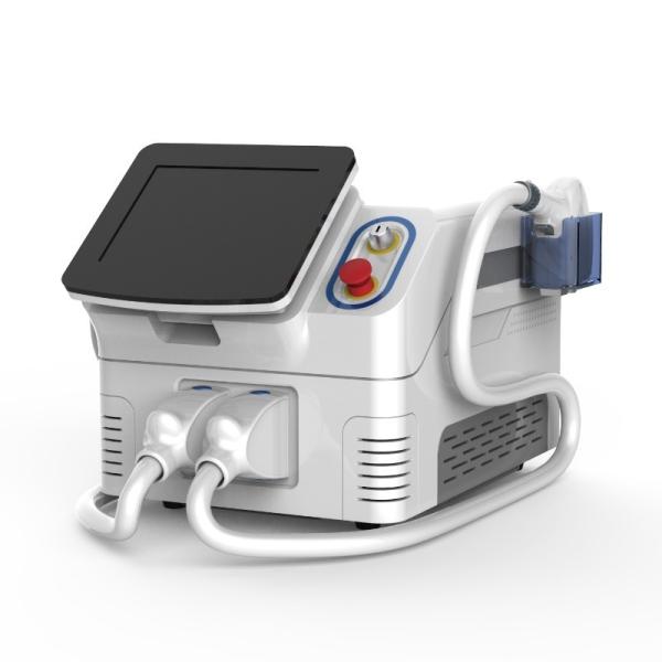 2 Handles Portable Diode Laser Hair Removal Machine , Easy Use Laser Epilation Machine
