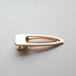 gold barrette hair clip for adults Korea Geometry Metal Spring Personalized Bobby Pins 8x2.2cm