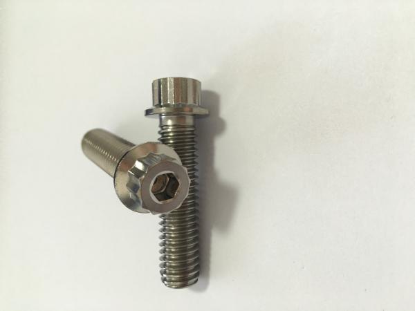 Eccentric Hub Titanium Motorcycle Parts GR5 12 Points Flange Screws For Motorcycle