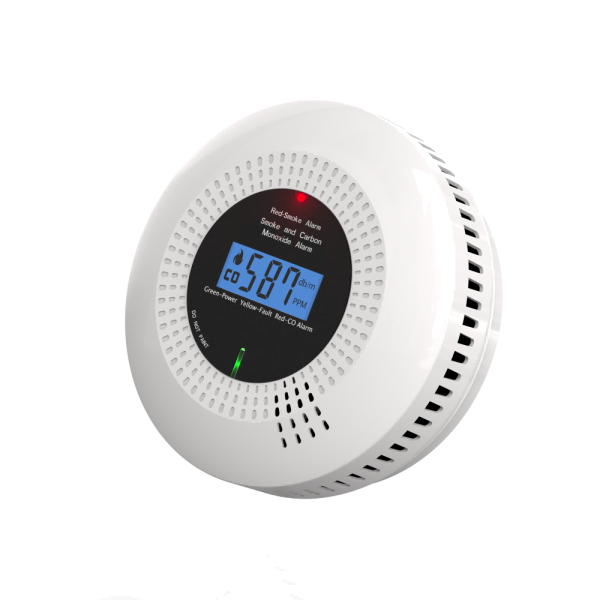 Photoelectric Smoke and Electrochemical Carbon Monoxide Alarm with 10 Year Product Life