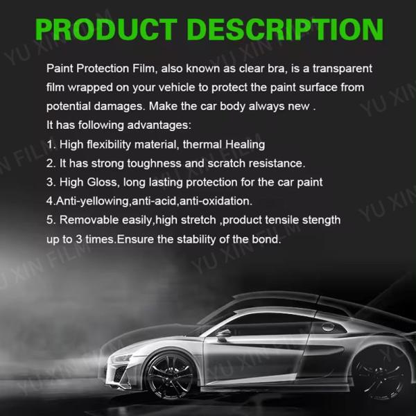 Instant Self Healing Car Paint Protection Film TPU Car Body TPU PPF Film Roll