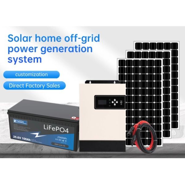 Complete Solar Photovoltaic System 3kw Solar Energy Storage System