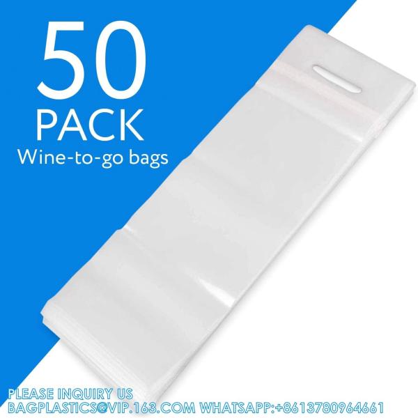 Wine Bags wine package With Handles For Restaurants, Bars, Travel, And Housewarming Gifts Tamper Proof Seal