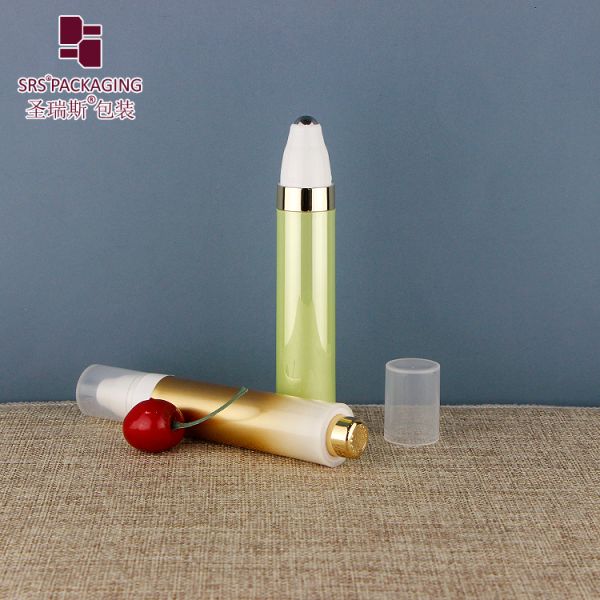 Wholesale Custom Colored Roller Bottle With Stainless Steel Ball 10ml Airless Bottle With Roll on Applicator
