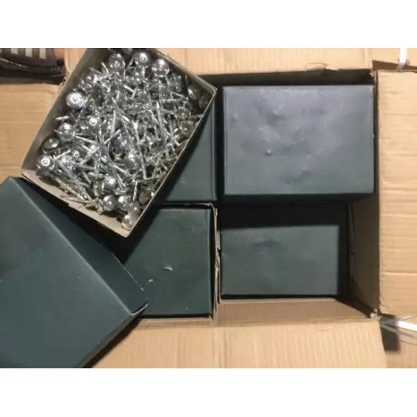 Cabeza de sombrilla cantora de la barandilla de techo galvanizado sumergido en caliente clavos con lavadora