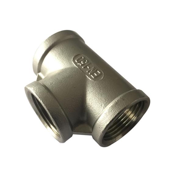 Stainless Steel Pipe Fitting  Tee with 1.4408 BSP Threaded from 1/2 Inch to 4  Inch