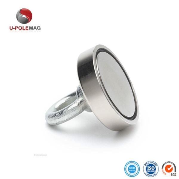 Magnet au néodyme à haute tolérance POTN08-75 550 lbs Fort avec trou de vis pour la pêche